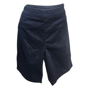 Chaps Women's High Rise Black Shorts. 9"